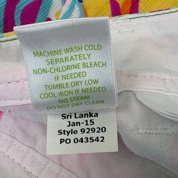 Lilly Pulitzer The Callahan Short Womens 4 Besame Mucho Multi Floral Cotton - Picture 7 of 10